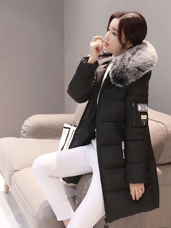 Heritage Hooded Winter Parka with Statement Letter Detailing