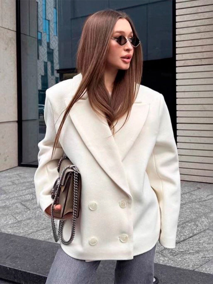 Double-Breasted Wool Blazer