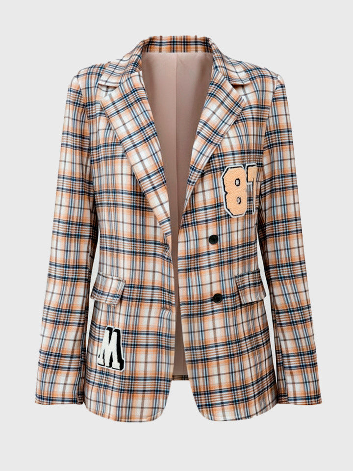 Plaid Blazer Jacket