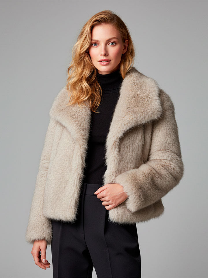 Luxe Faux Fur Statement Coat