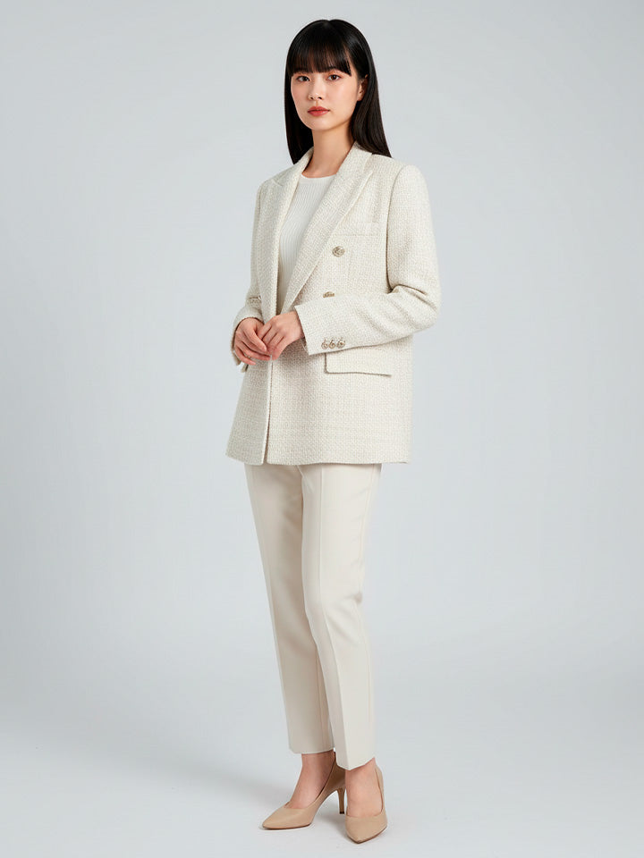 Heritage Tweed Double Breasted Blazer