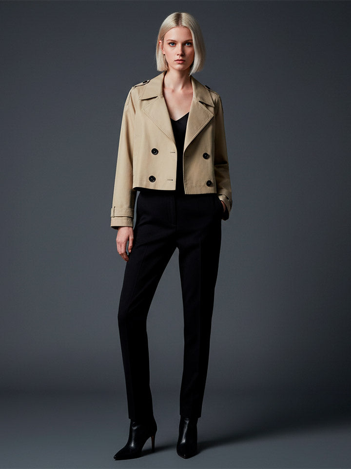Women's Double-Breasted Trench Coat