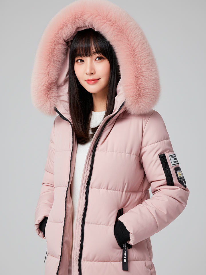 Heritage Hooded Winter Parka with Statement Letter Detailing