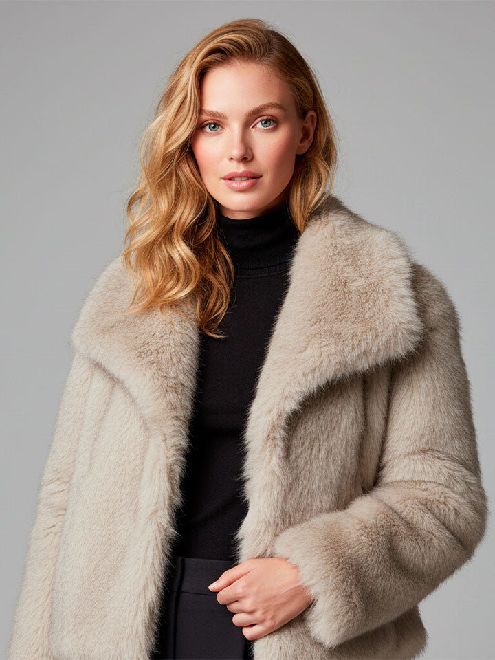 Luxe Faux Fur Statement Coat