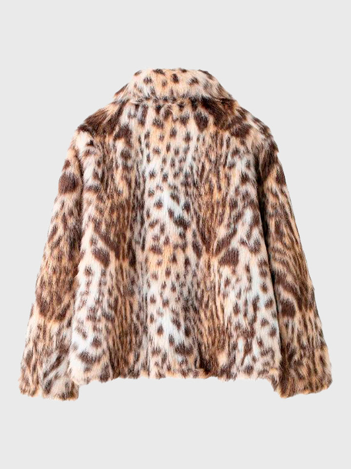 Animal Print Zip-Front Jacket