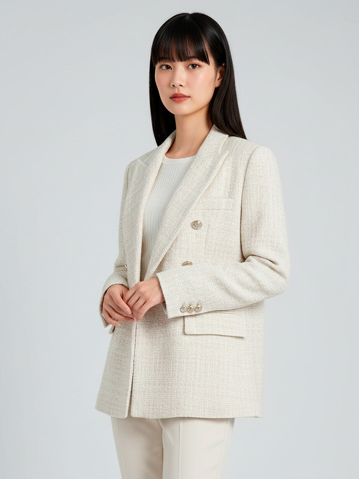 Heritage Tweed Double Breasted Blazer