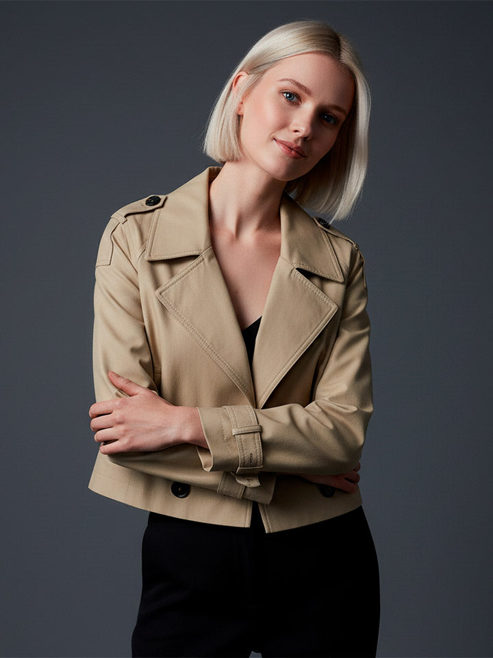 Women's Double-Breasted Trench Coat