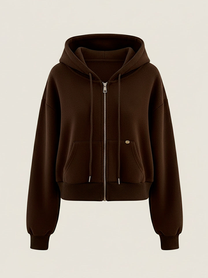 Hooded Zip-Up Sweatshirt