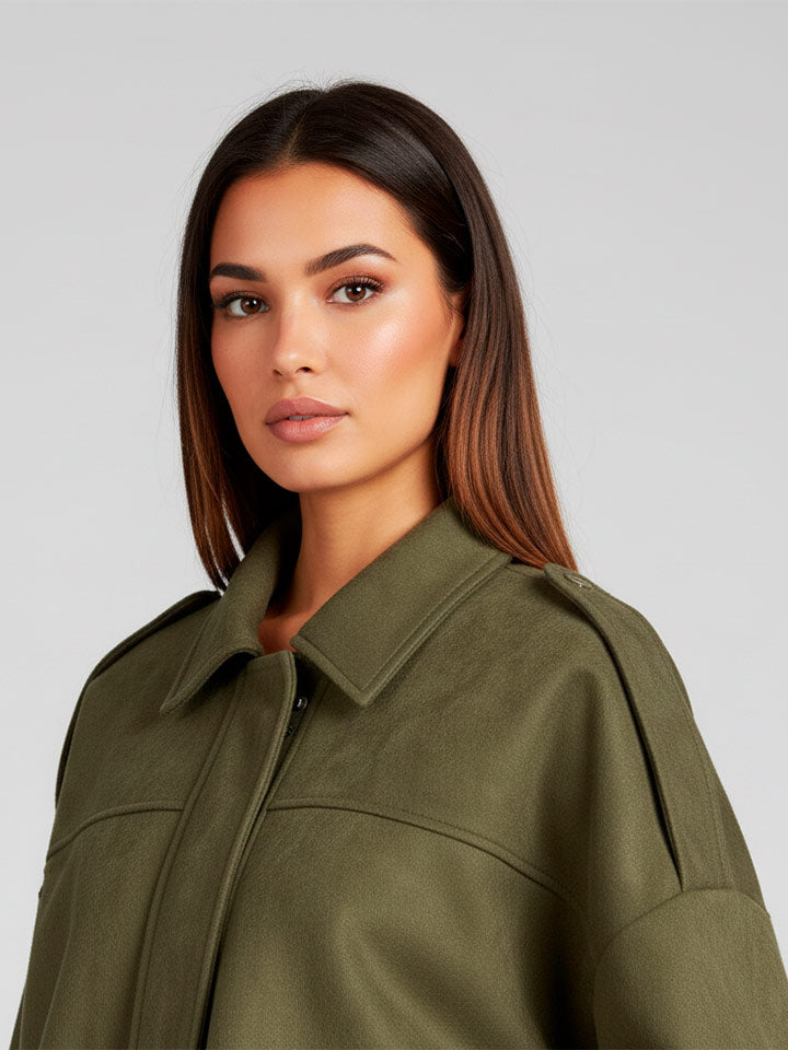 Vintage Oversized Bomber Jacket