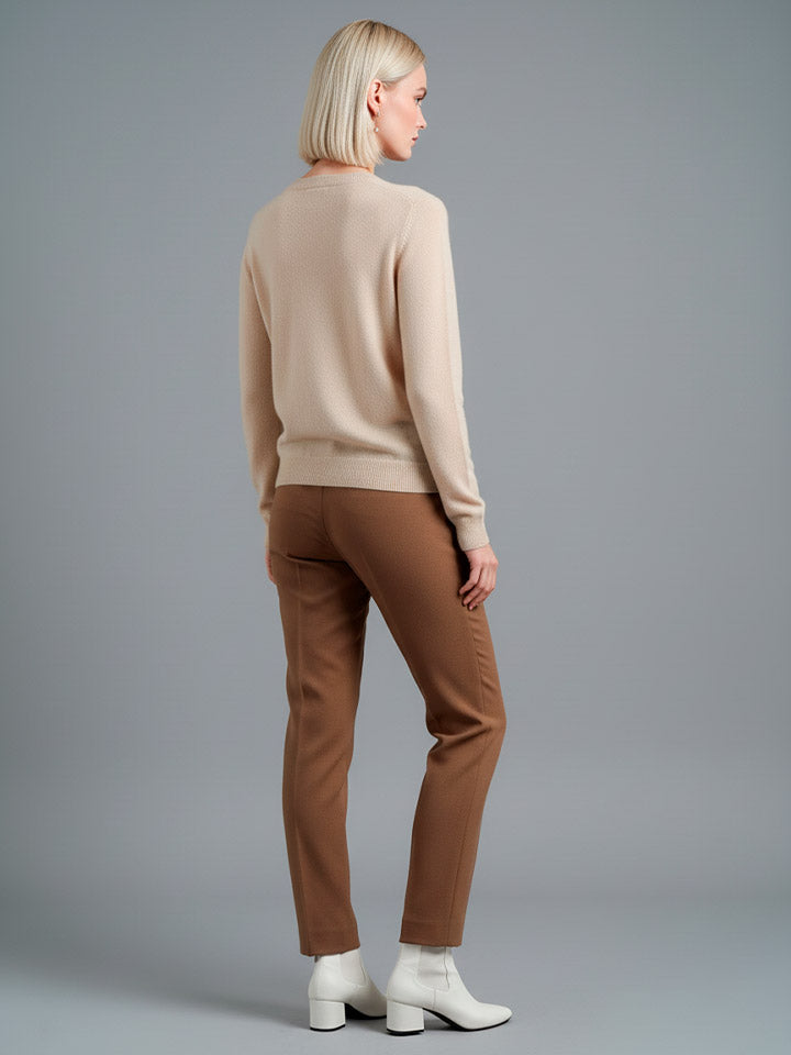 Refined Merino Wool Mock Neck Sweater