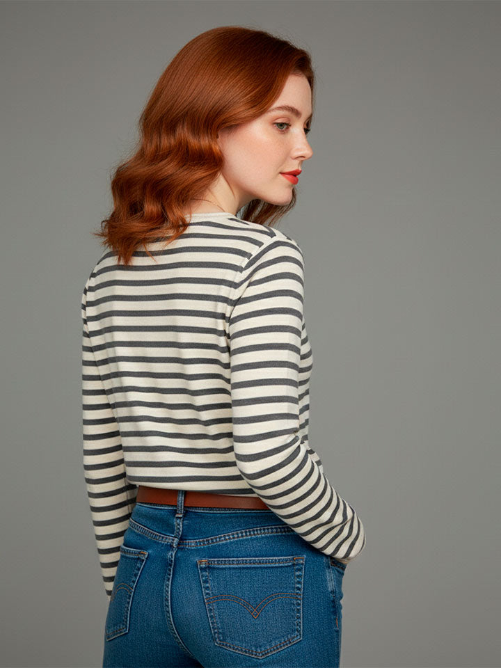 Essential Cotton Striped Pullover