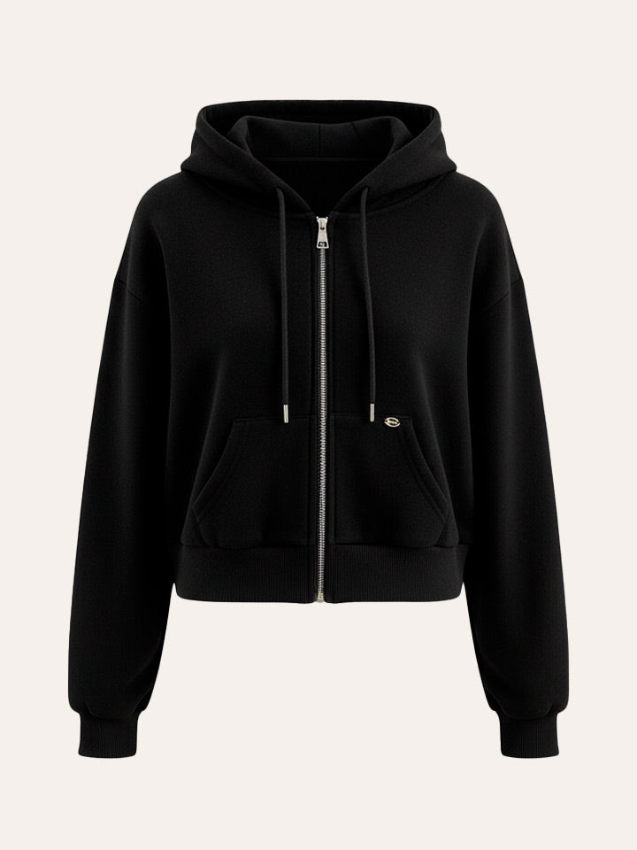 Hooded Zip-Up Sweatshirt