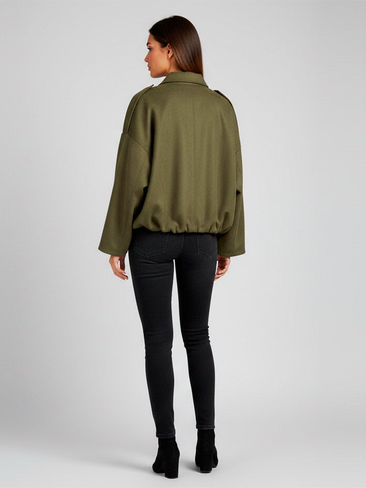 Vintage Oversized Bomber Jacket