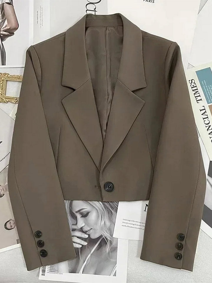 Black Cropped Blazer
