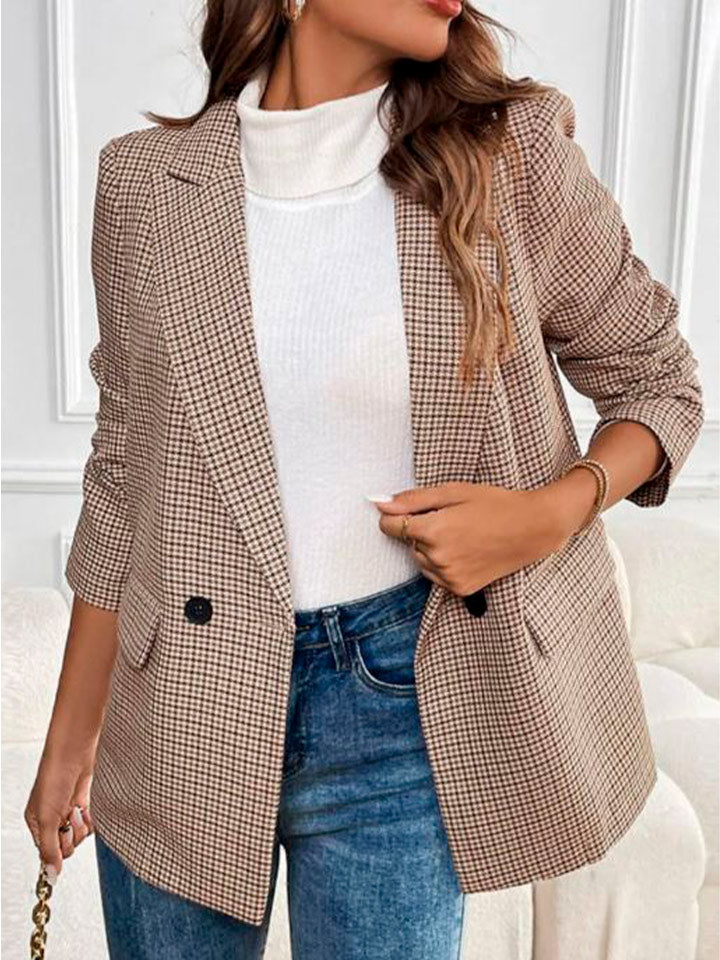 Houndstooth Slim Fit Blazer