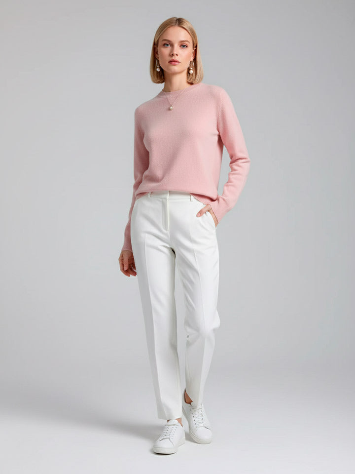 Refined Merino Wool Mock Neck Sweater