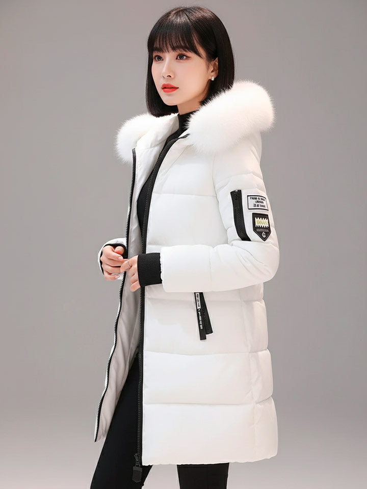 Heritage Hooded Winter Parka with Statement Letter Detailing