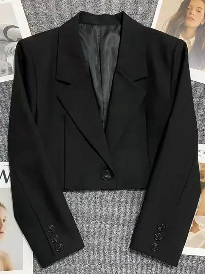 Black Cropped Blazer
