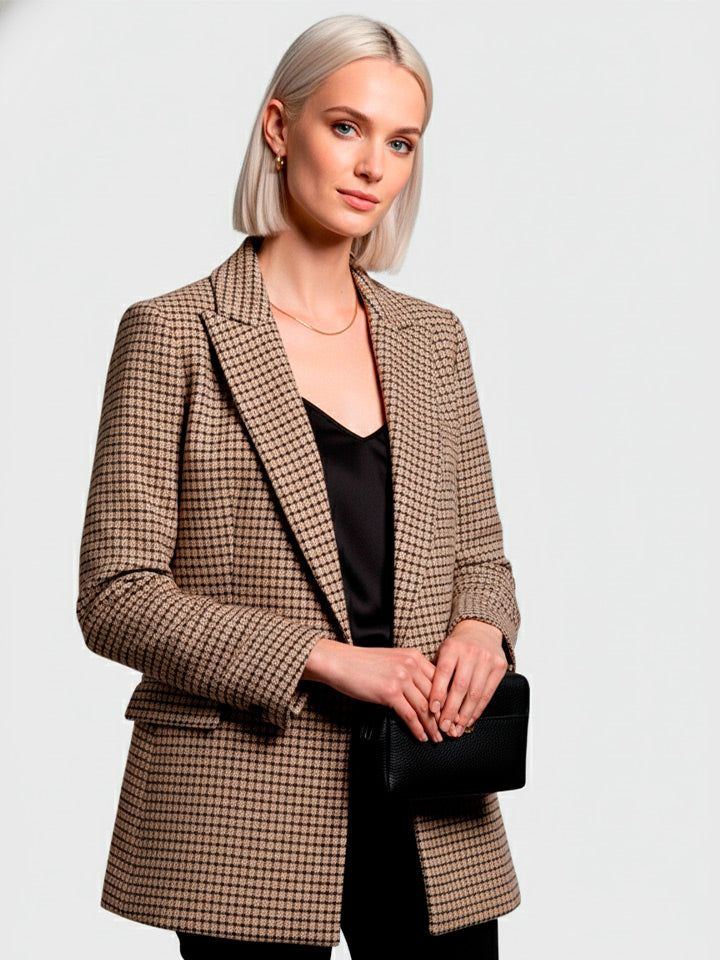 Houndstooth Slim Fit Blazer