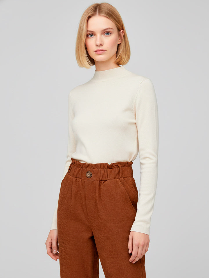 Patchwork Straight-Leg Trousers