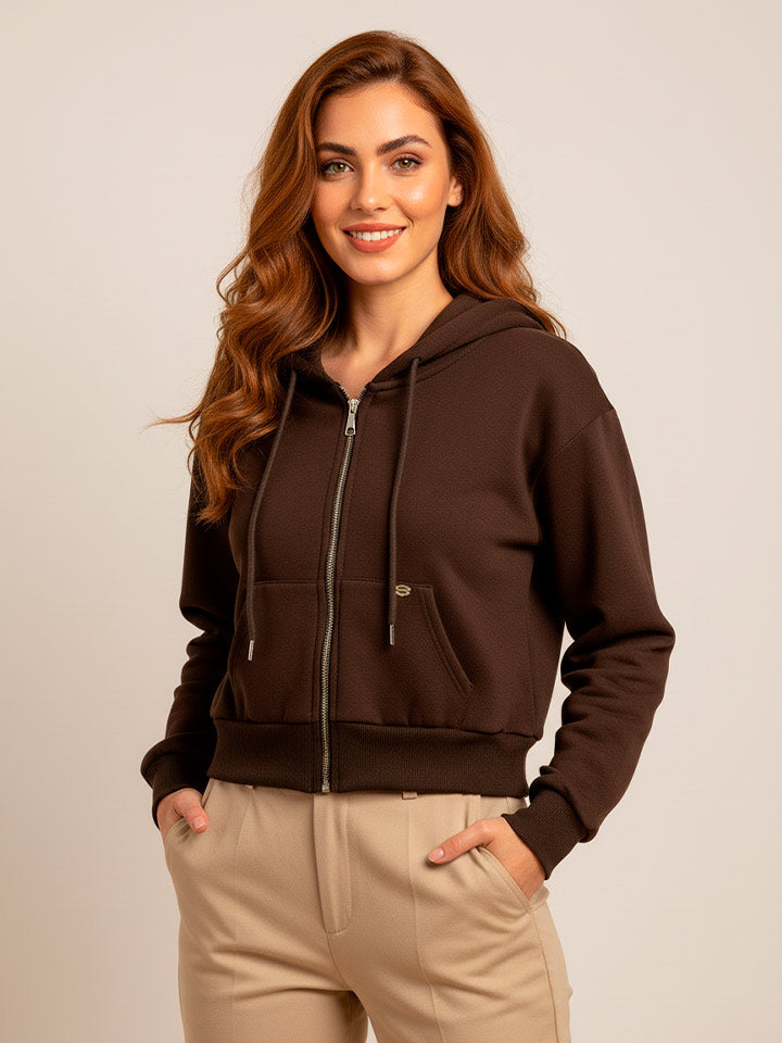 Hooded Zip-Up Sweatshirt