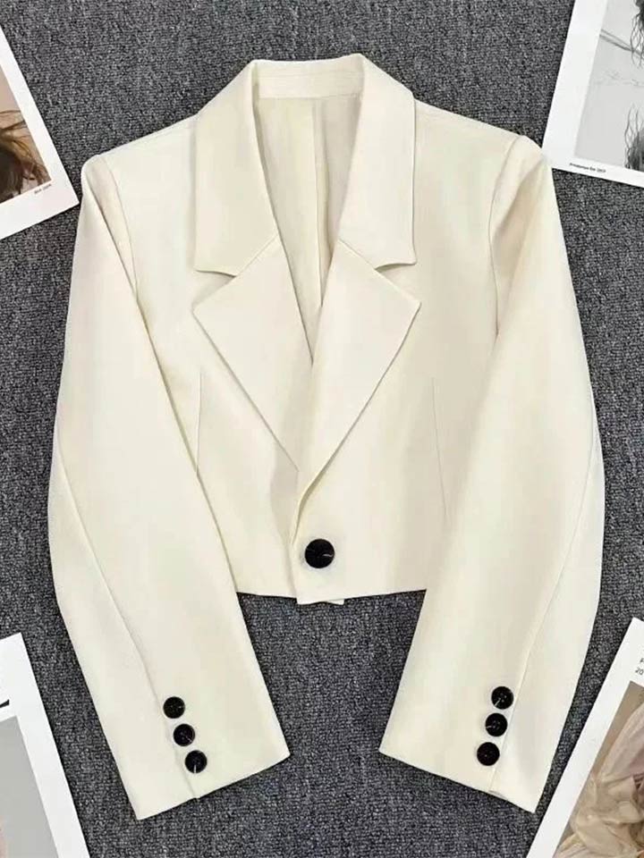 Black Cropped Blazer