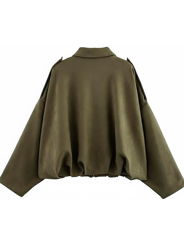 Vintage Oversized Bomber Jacket