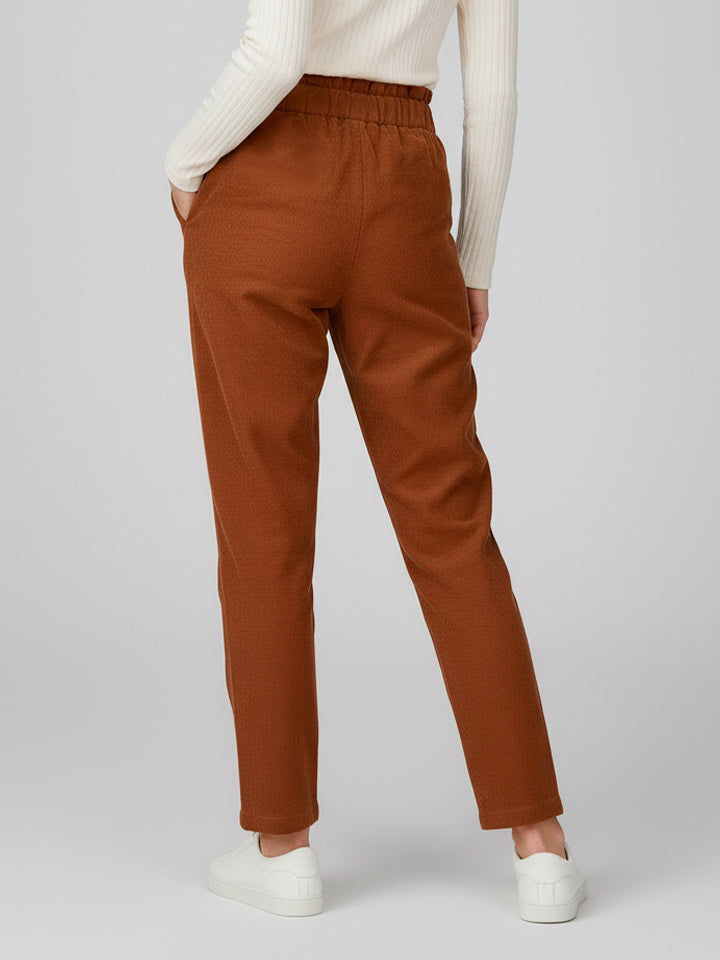 Patchwork Straight-Leg Trousers