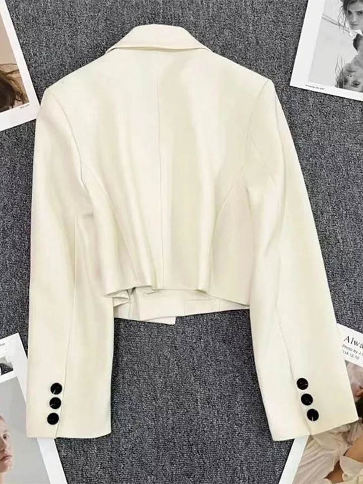 Black Cropped Blazer
