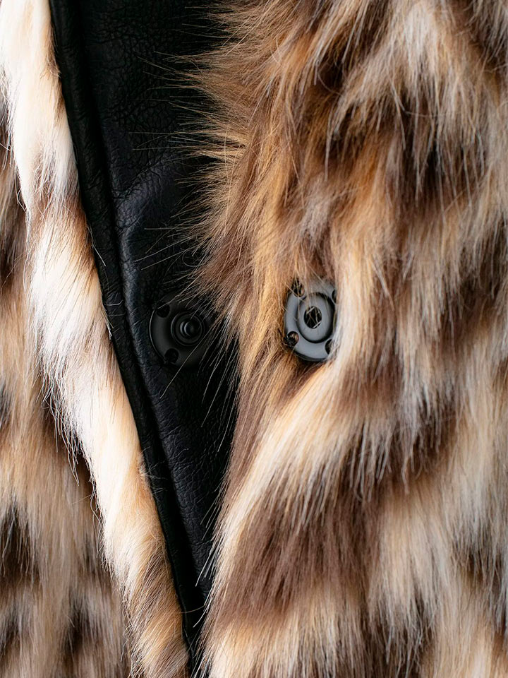 Animal Print Zip-Front Jacket