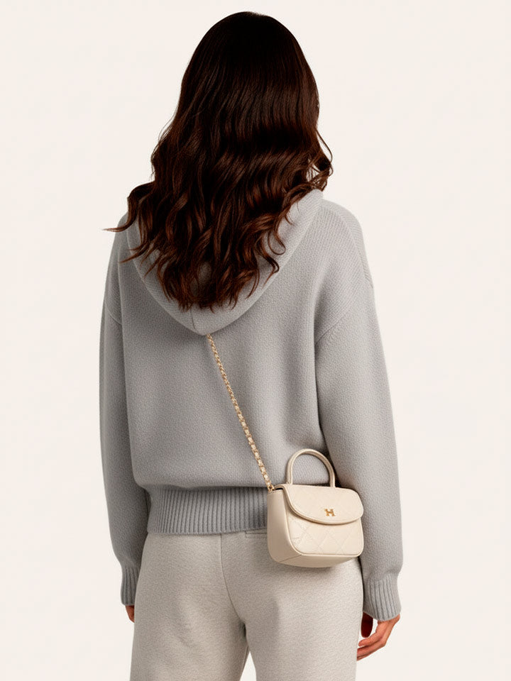 Hooded Alpaca Wool Cardigan