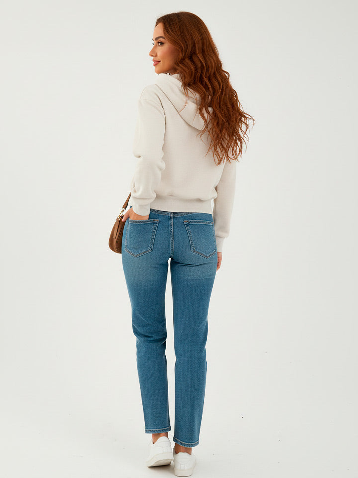 Hooded Zip-Up Sweatshirt