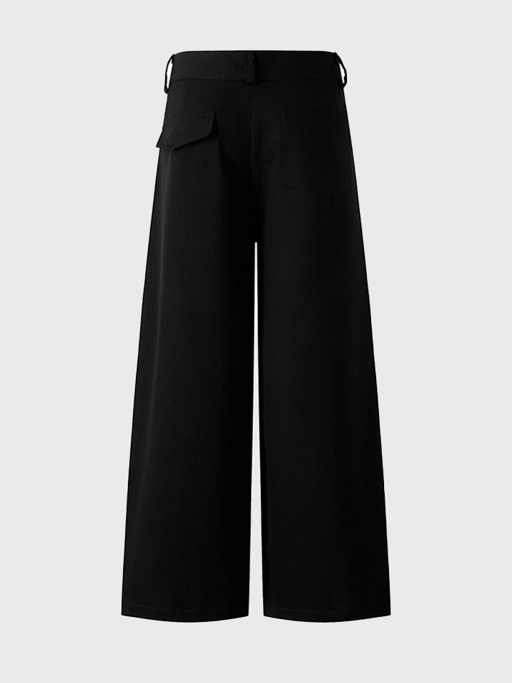 White Denim Loose Fit Casual Trousers