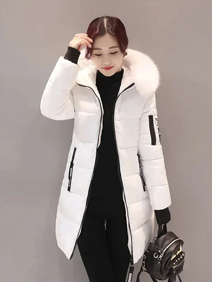 Heritage Hooded Winter Parka with Statement Letter Detailing