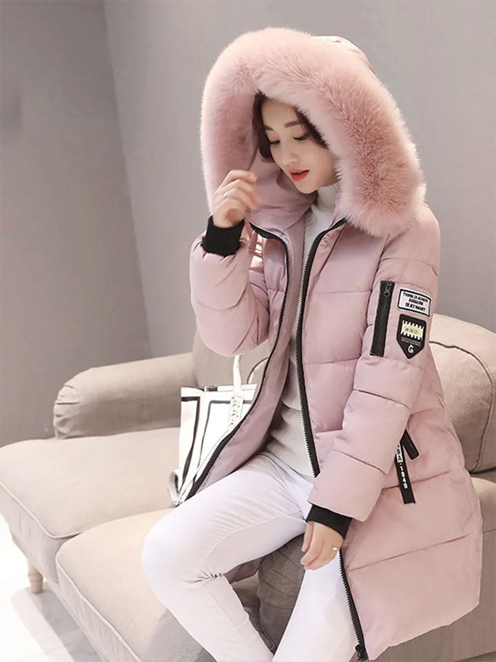 Heritage Hooded Winter Parka with Statement Letter Detailing