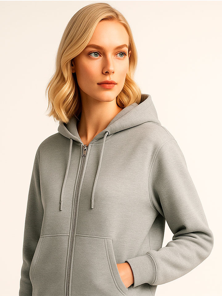 Contemporary Grey Hooded Jacket