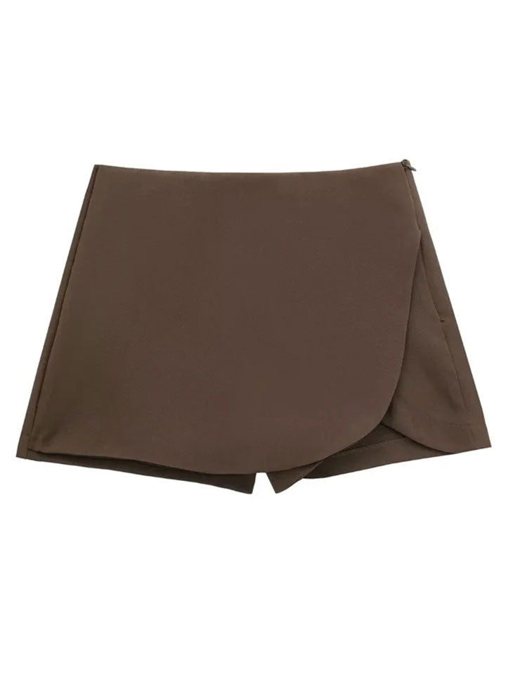 MUJER Asymmetric Mini Skirt