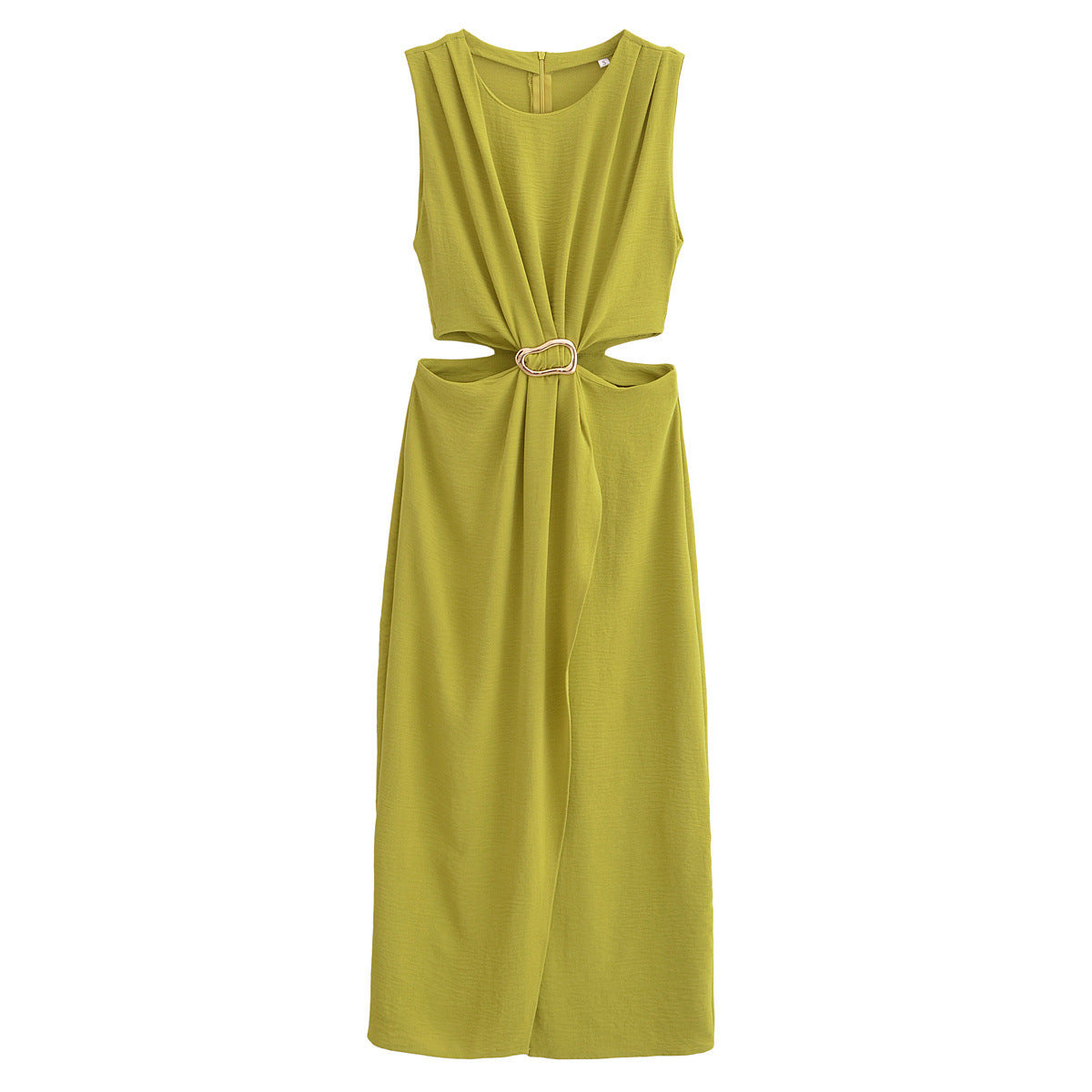 Hollow Waist Maxi Dress