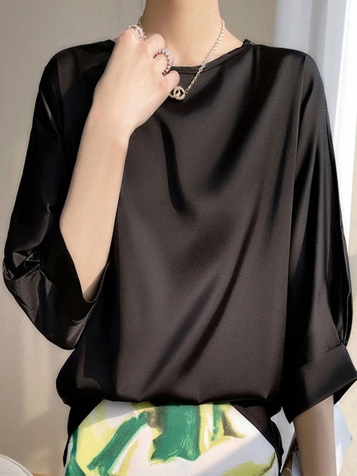 The Refined Satin Tee