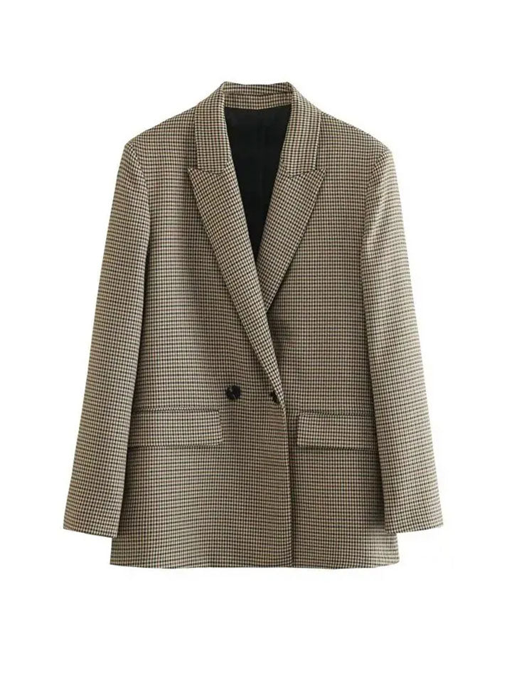 Heritage Plaid Double-Breasted Blazer