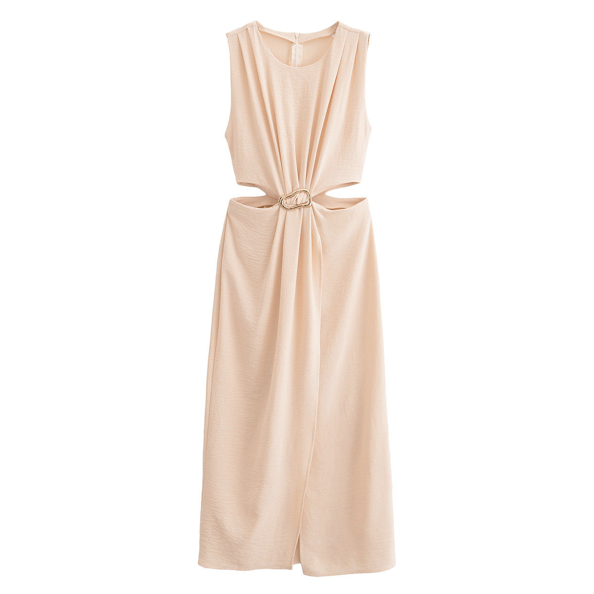 Hollow Waist Maxi Dress