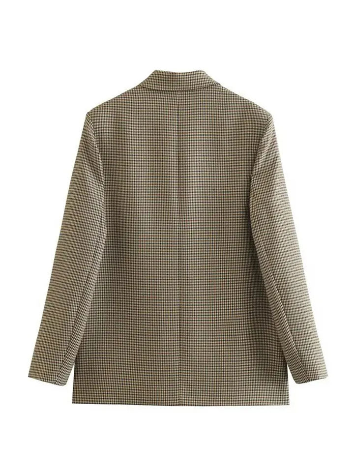 Heritage Plaid Double-Breasted Blazer