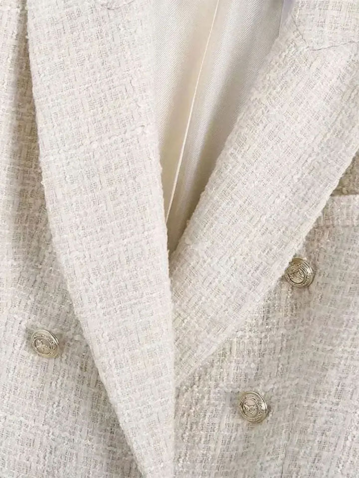 Heritage Tweed Double Breasted Blazer