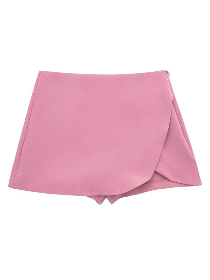 MUJER Asymmetric Mini Skirt
