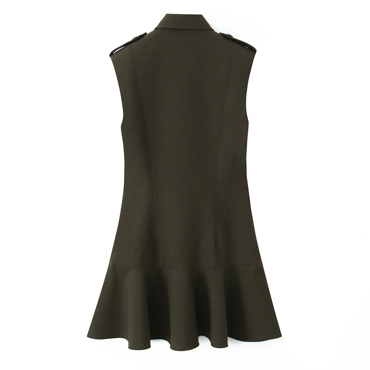 Layered Shoulder Pad Dress