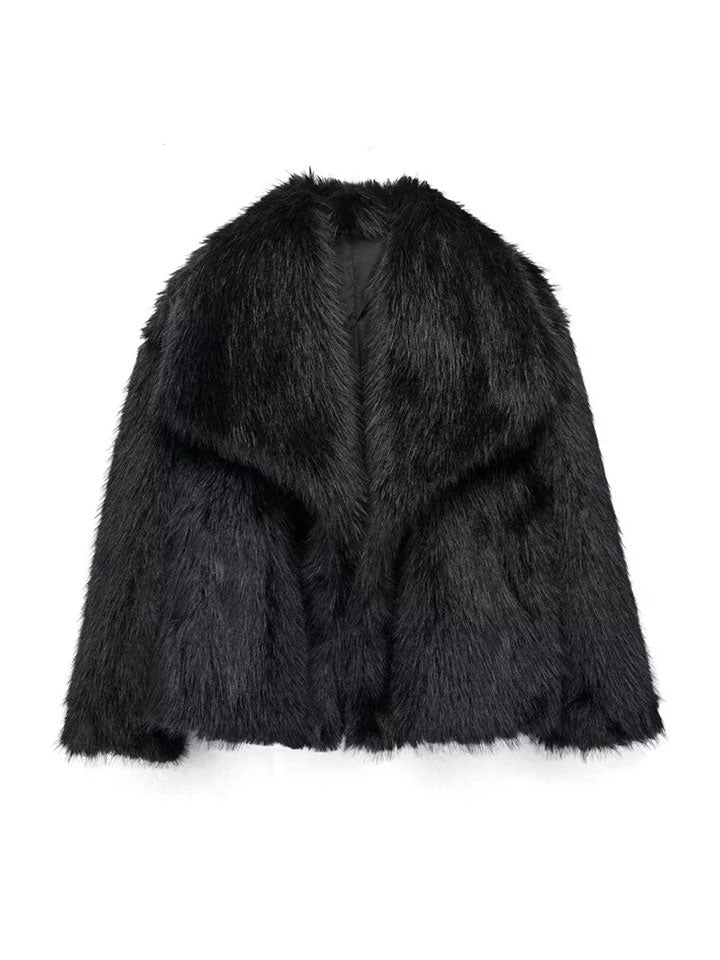 Luxe Faux Fur Statement Coat
