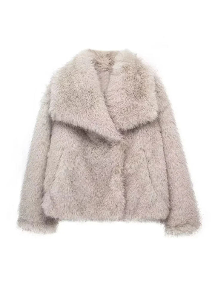 Luxe Faux Fur Statement Coat