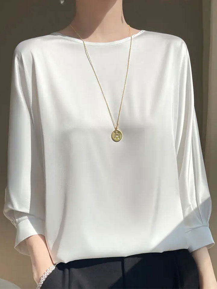 The Refined Satin Tee